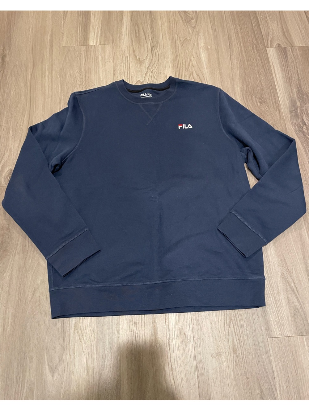 Men’s Fila Crewneck — Navy — Size L
